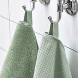 SALVIKEN Hand towel, light green, 16x28 "