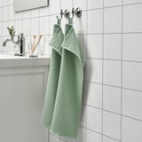 SALVIKEN Hand towel, light green, 16x28 "