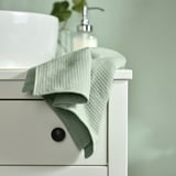 SALVIKEN Hand towel, light green, 16x28 "