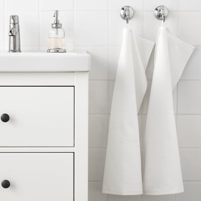 SALVIKEN Hand towel, white, 16x28 "