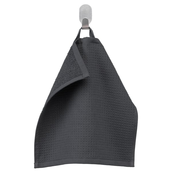 SALVIKEN Washcloth, anthracite, 12x12 "