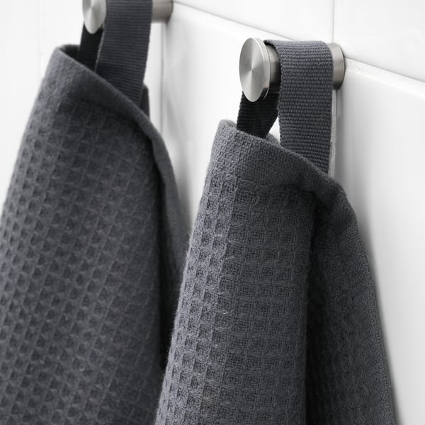 SALVIKEN Washcloth, anthracite, 12x12 "