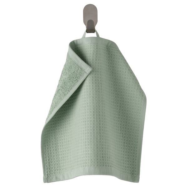 SALVIKEN Washcloth, light green, 12x12 "