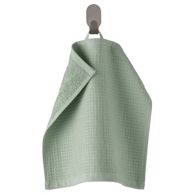 SALVIKEN Washcloth, light green, 12x12 "