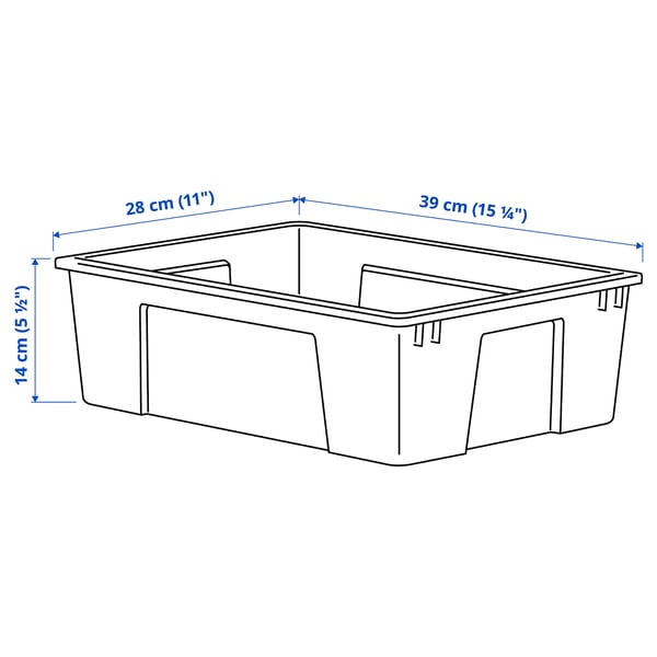 SAMLA Box, clear, 15 ¼x11x5 ½ "/3 gallon