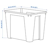 SAMLA Box, clear, 22x15 ¼x16 ½ "/17 gallon