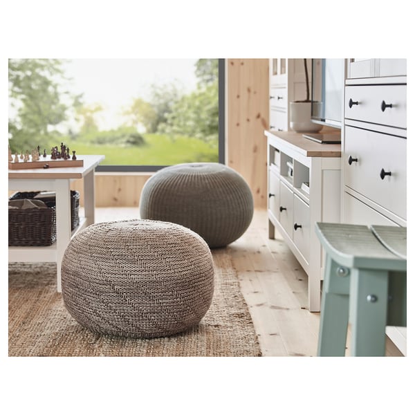 Sandared Pouffe Gray Ikea