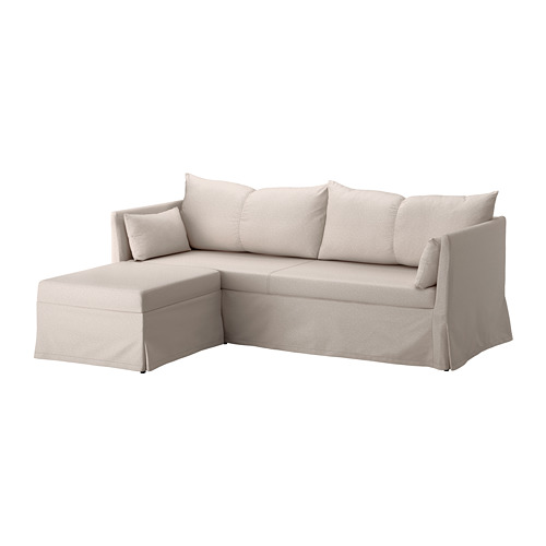 SANDBACKEN Sectional, 3seat corner Lofallet beige IKEA