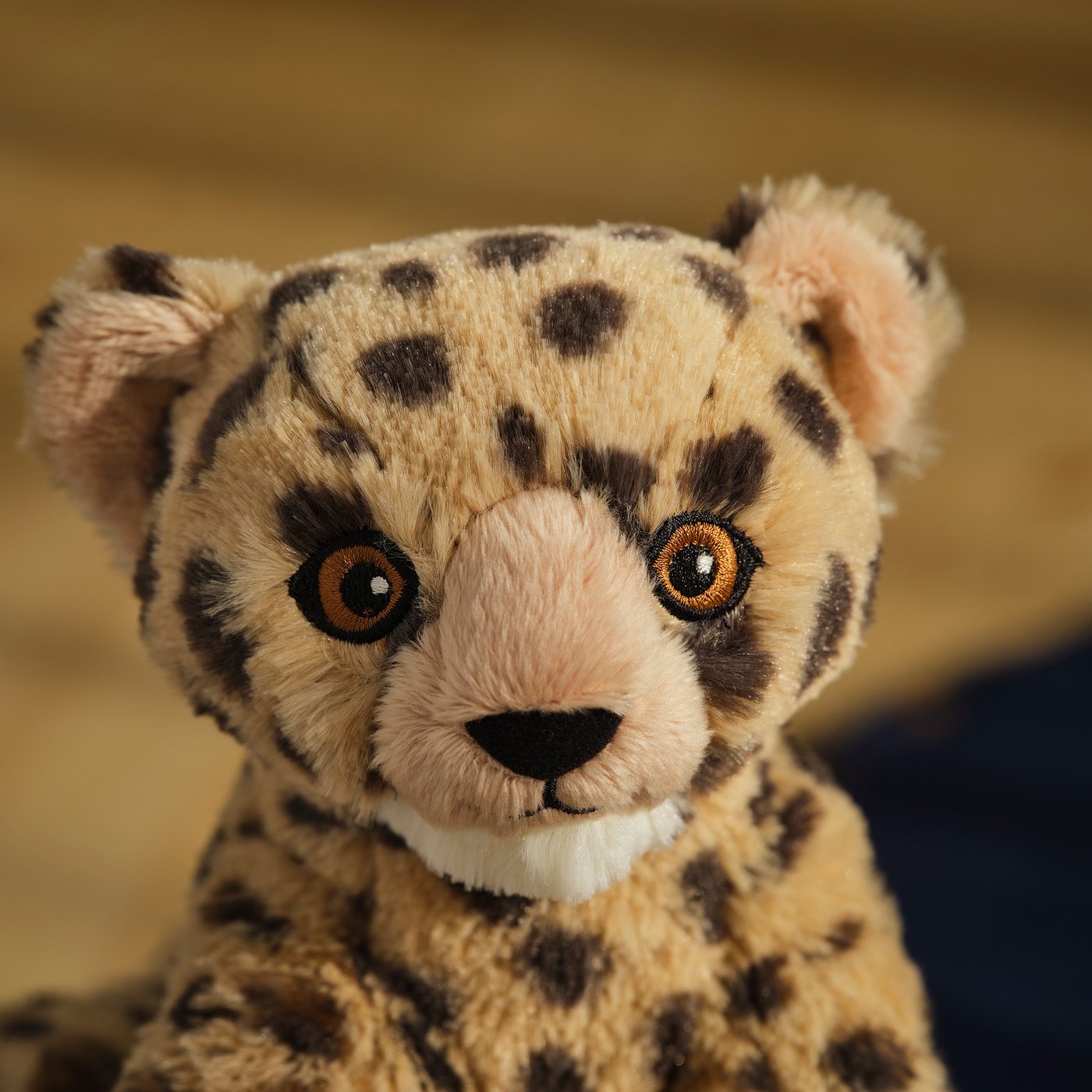 SANDLÖPARE soft toy, cheetah cub/beige, 9 ½