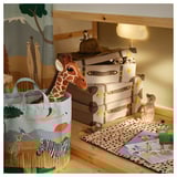 SANDLÖPARE Storage bag, multicolor/savannah