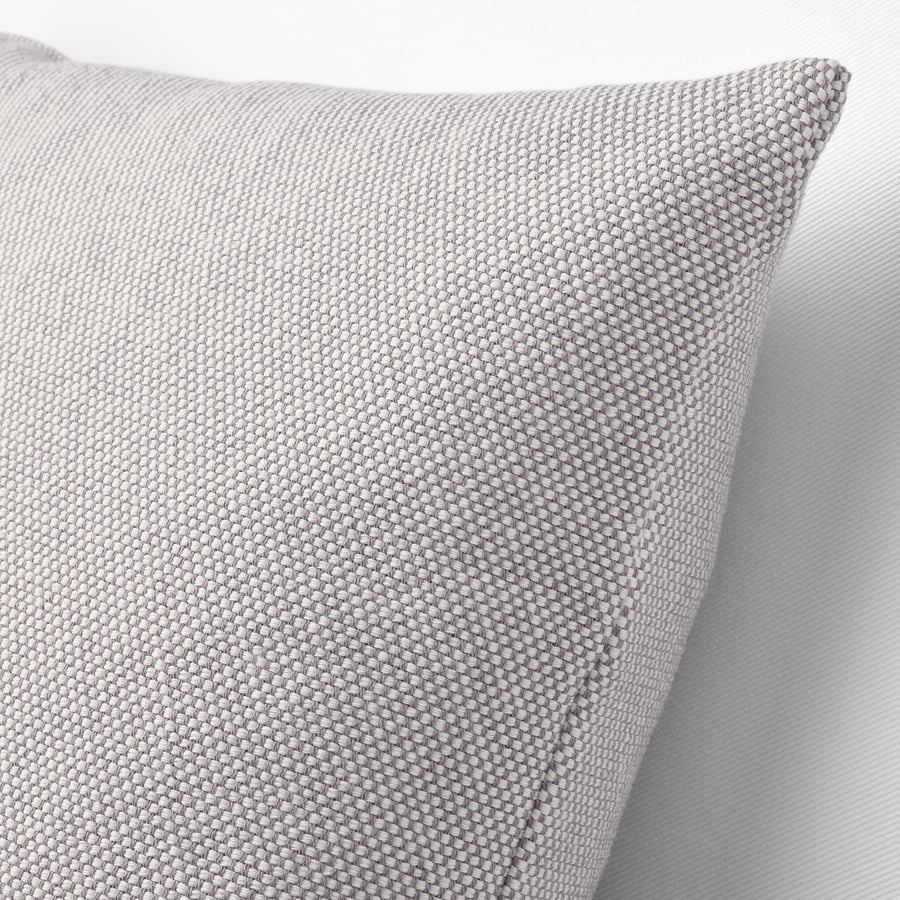 SANDTRAV cushion, gray/white, 18x18" IKEA