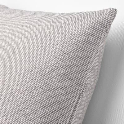 SANDTRAV Cushion, gray/white, 18x18 "