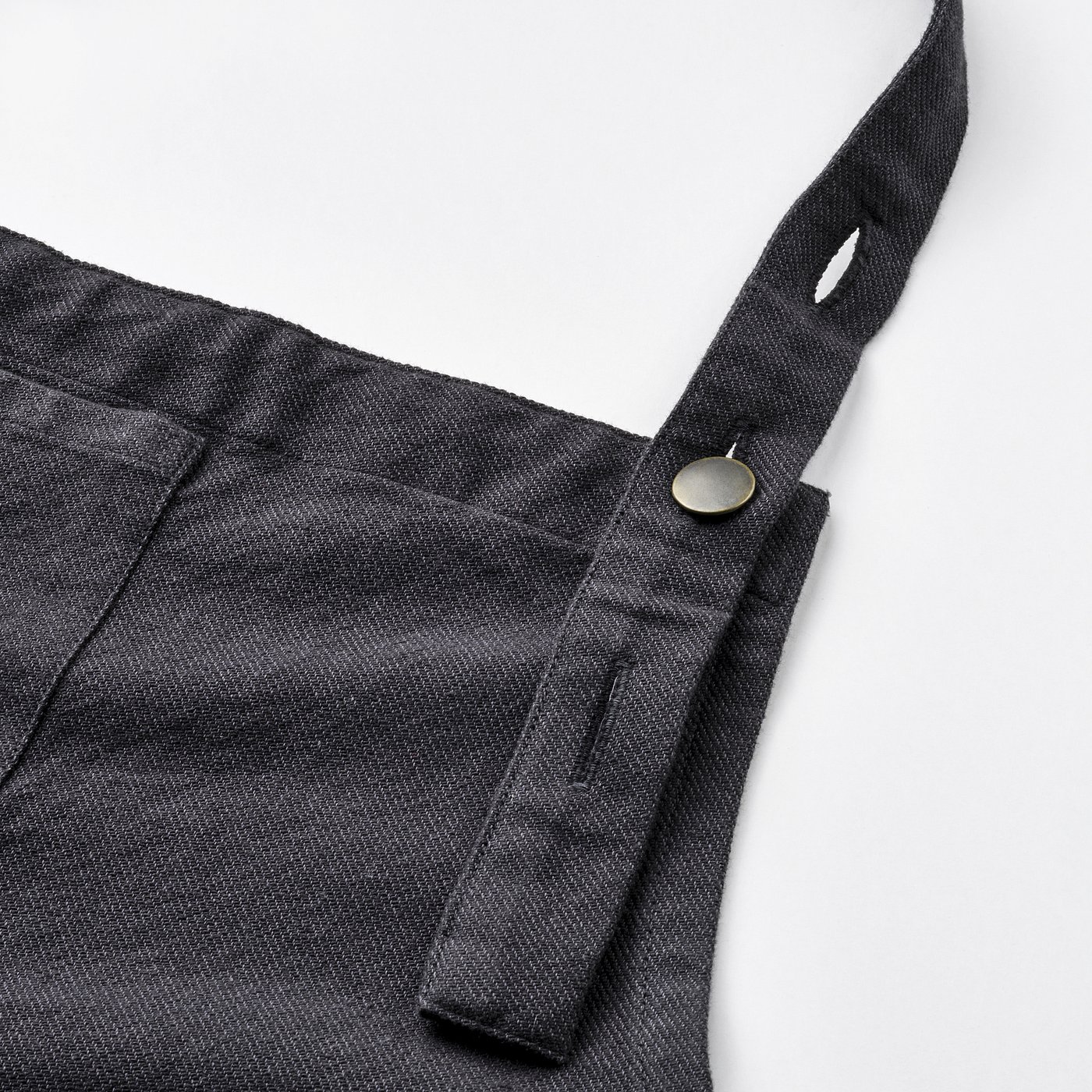 SANDVIVA apron, dark gray, 27x33