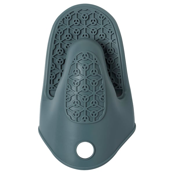 SANDVIVA Oven mitt, silicone/blue - IKEA