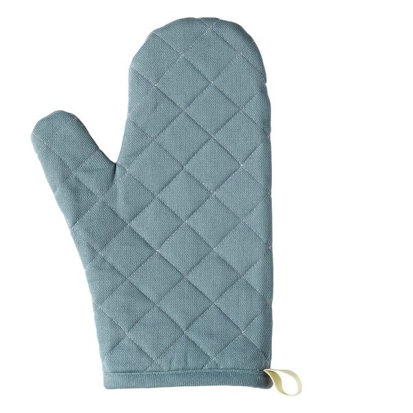 SANDVIVA Oven mitt, textile, blue - IKEA