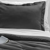 SANELA Comforter set, dark gray, Full/Queen