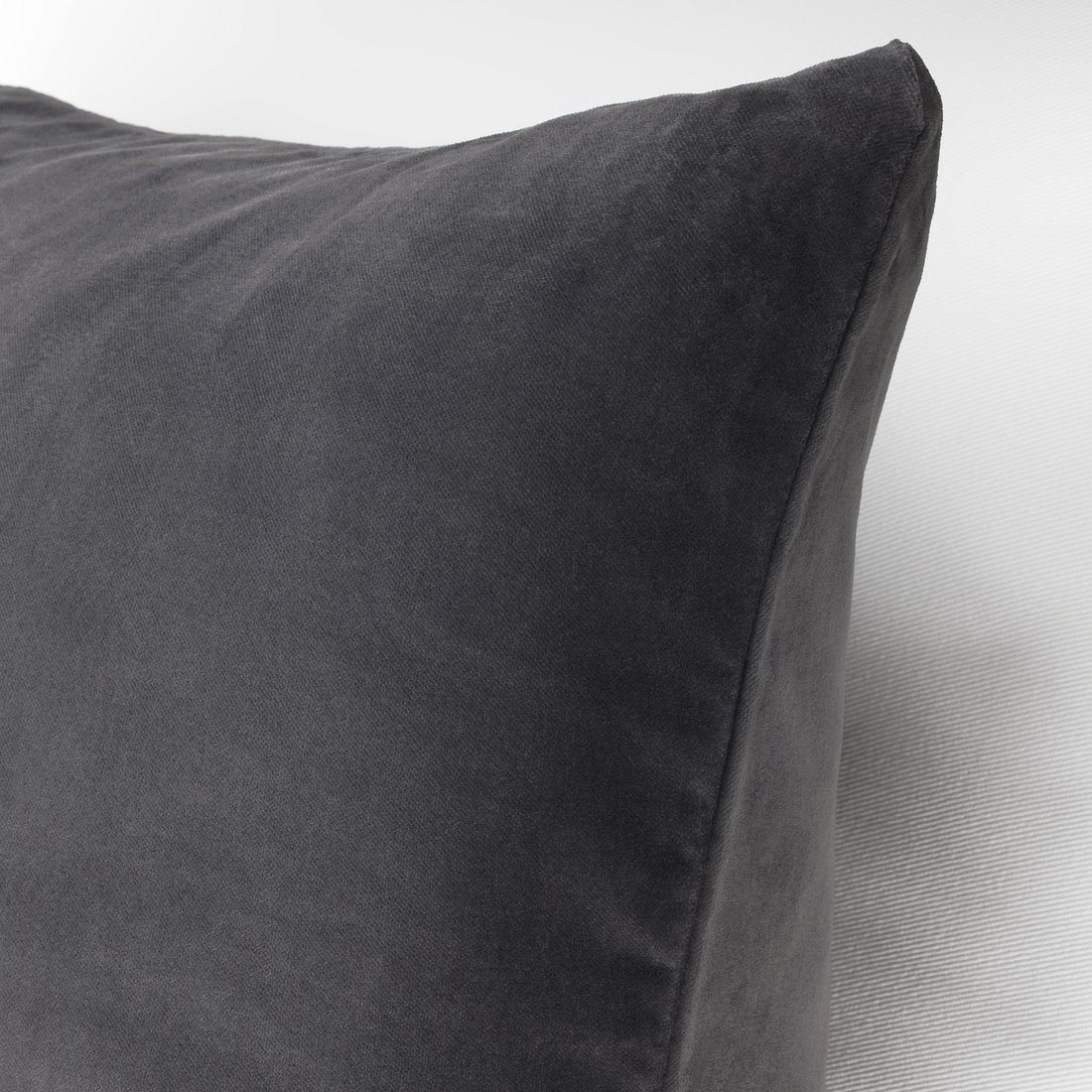 SANELA Cushion cover, dark gray, Length 26" Width 26" IKEA