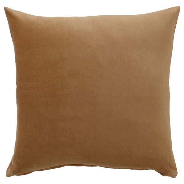 SANELA cushion cover, light brown, 20x20" IKEA