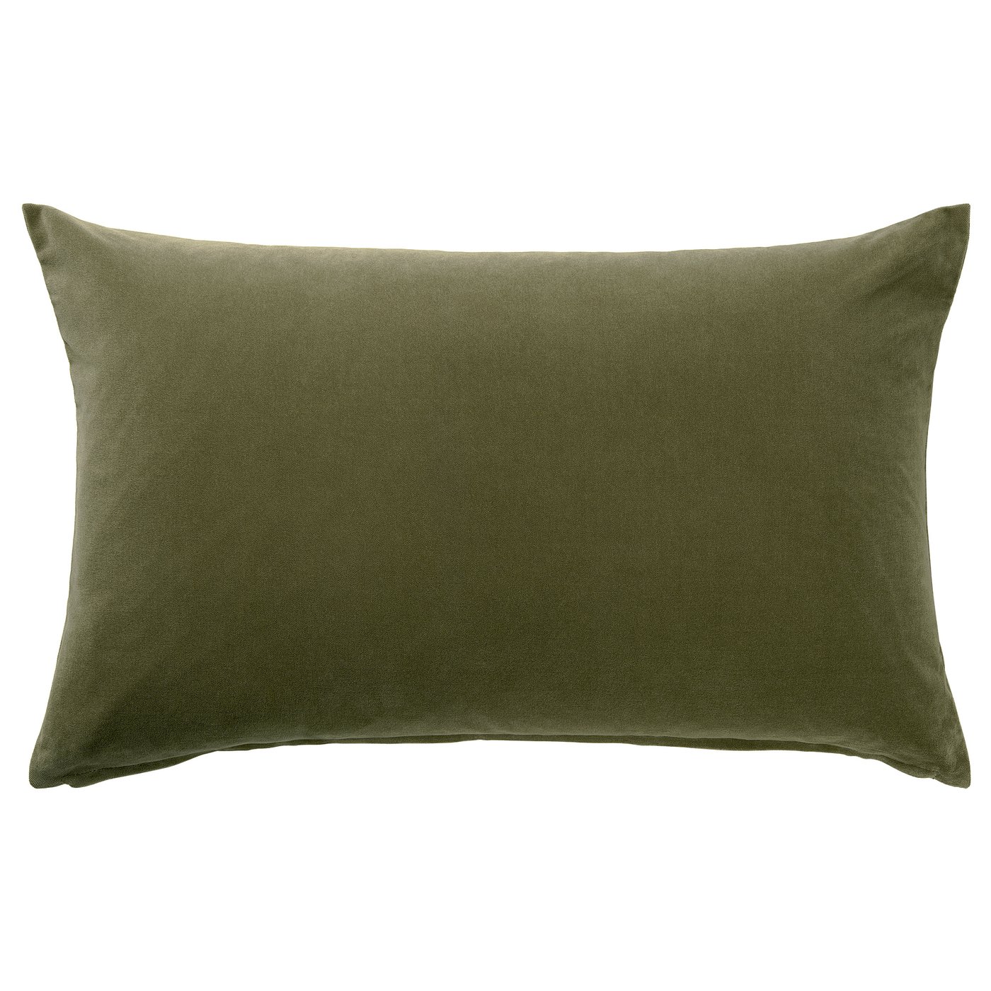 SANELA Cushion cover, dark green, 16x26" IKEA