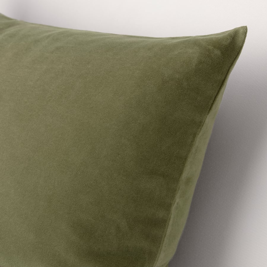 SANELA cushion cover, olivegreen, 20x20" IKEA