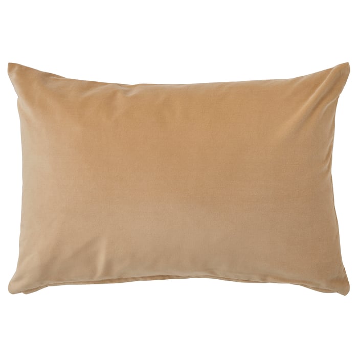 SANELA cushion cover, yellowbeige, 16x23" IKEA