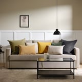 SANELA Cushion cover, yellow-beige, 16x23 "