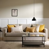 SANELA Cushion cover, yellow-beige, 16x23 "