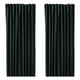 SANELA Room darkening curtains, 1 pair, dark green, 55x98 "
