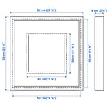 SANNAHED Frame, white, 19 ¾x19 ¾ "