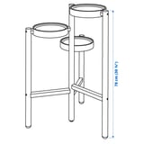 SATSUMAS Plant stand, bamboo/white, 30 ¾ "