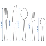 SEDLIG 20-piece flatware set, stainless steel
