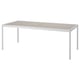 SEGERÖN Table, outdoor, white/beige, 35 7/8x83 1/2 "