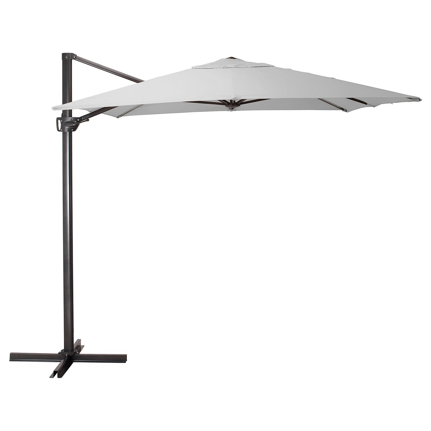 SEGLARÖ umbrella, hanging, gray/tilting, 1297/8x941/2" IKEA