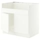 SEKTION Base cab f HAVSEN double bowl sink, white/Aspudden matte white, 36x24x30 "