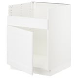 SEKTION Base cab f HAVSEN single bowl sink, white/Axstad matte white, 24x24x30 "