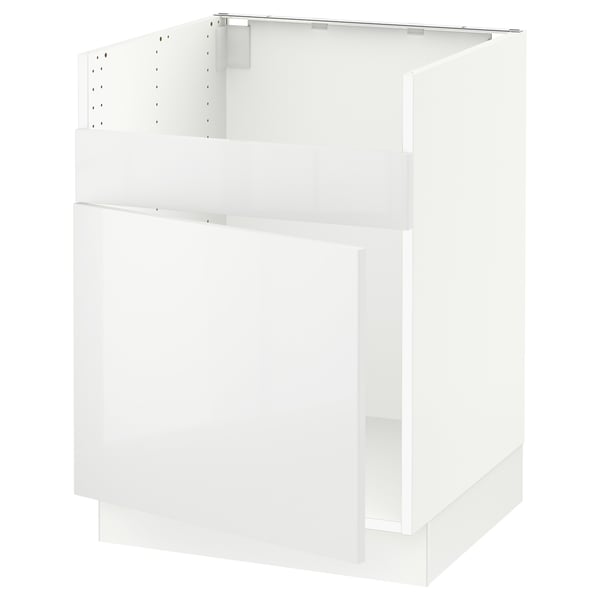 SEKTION Base cab f HAVSEN single bowl sink, white/Ringhult white, 24x24x30 "