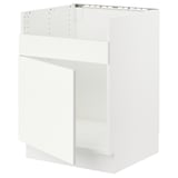 SEKTION Base cab f HAVSEN single bowl sink, white/Vallstena white, 24x24x30 "