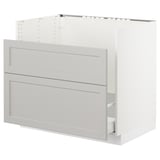 SEKTION Base cab f/HAVSEN sink+recycling, white Maximera/Lerhyttan light gray, 36x24x30 "