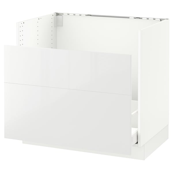 SEKTION Base cab f/HAVSEN sink+recycling, white Maximera/Ringhult white, 36x24x30 "