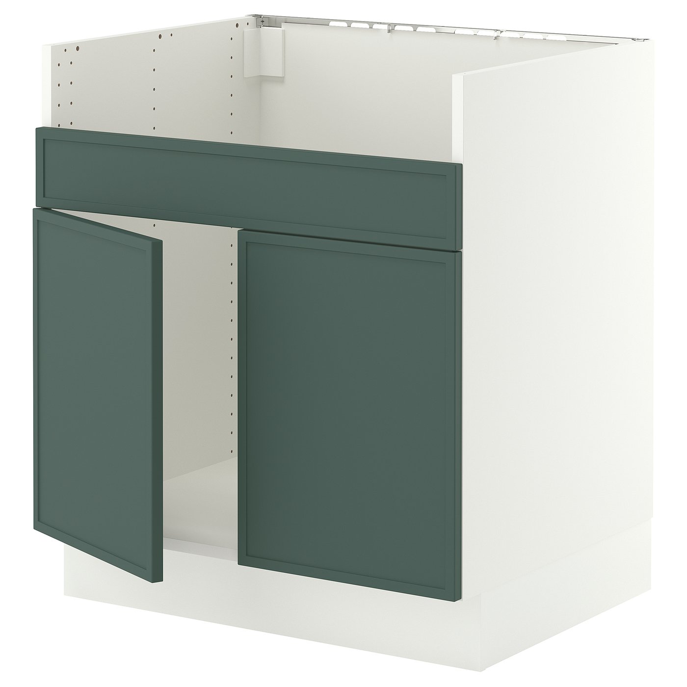 SEKTION base cab f TALLSJÖN sink, white/Aspudden dark gray-green