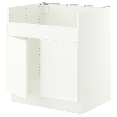 SEKTION Base cab f TALLSJÖN sink, white/Aspudden matte white, 30x24x30 "