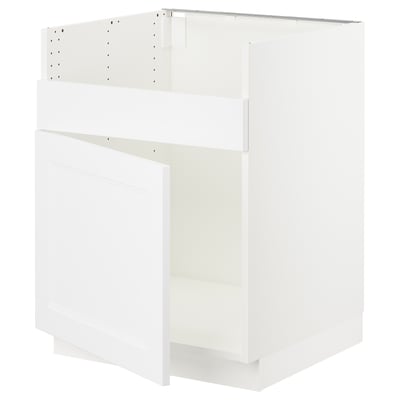 SEKTION Base cab f TALLSJÖN sink, white/Axstad matte white, 24x24x30 "