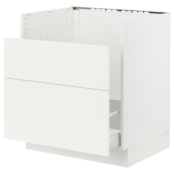 SEKTION Base cab f TALLSJÖN sink, white/Havstorp beige, 30x24x30 "