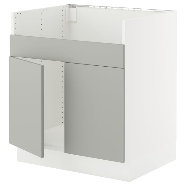 SEKTION Base cab f TALLSJÖN sink, white/Havstorp light gray, 30x24x30 "