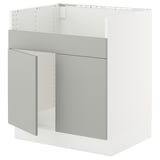 SEKTION Base cab f TALLSJÖN sink, white/Havstorp light gray, 30x24x30 "