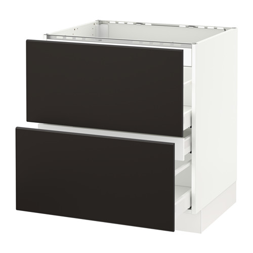 SEKTION Base f/cooktop w/3 drawers Ma, Kungsbacka anthracite