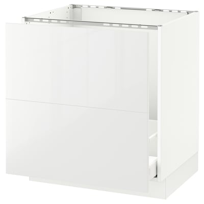 SEKTION Base cabinet f/sink & recycling, white Maximera/Ringhult white, 30x24x30 "