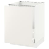 SEKTION Base cabinet f/sink & recycling, white Maximera/Veddinge white, 24x24x30 "