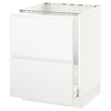SEKTION Base cabinet f/sink & recycling, white Maximera/Voxtorp matte white, 24x24x30 "