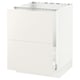 White ikea SEKTION kitchen cabinet, with smooth drawers and clean design.